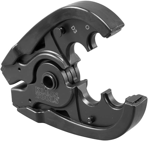 Klein Tools BAT20-7T12 Crimping Jaw, with Fixed O Die and D3 Groove Head for Use with Klein Tools Battery-Operated Cable Crimper