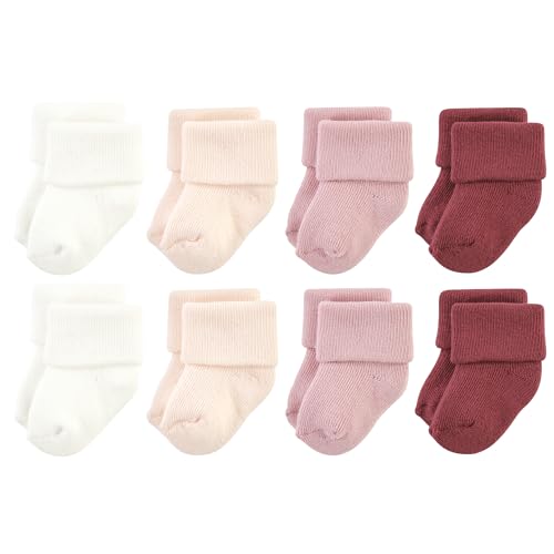 Image of Hudson Baby baby-girls Cotton Rich Newborn and Terry Socks