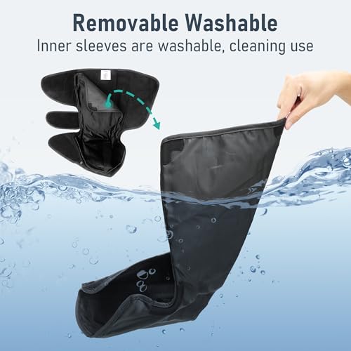 Foto de QUINEAR Masajeador de piernas con compresión de calor y aire, masajeador de pies y pantorrillas para circulación y dolor, botas de compresión con 3 modos y 3 intensidades, regalo para papá y mamá (imagen 7)