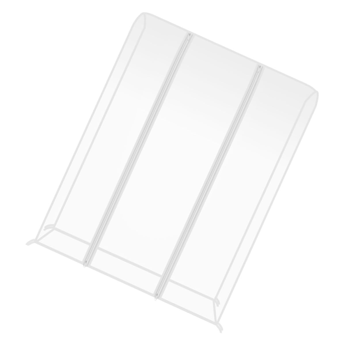 NUOBESTY Copertura Protettiva per Abiti Trasparente in Plastica Leggera per Stand Appendiabiti, Protezione Abbigliamento Semplice per Casa e Armadio 180x50x150 Cm