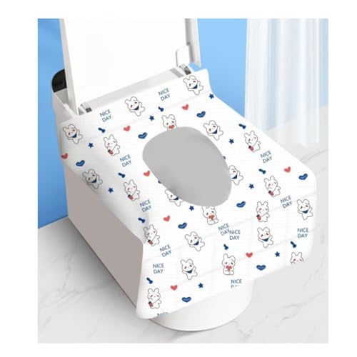 Disposable toilet seat cover,30 pieces of oversized waterproof toilet seat paper, suitable for children and adults, potty training, travel, public toilets, aircraft