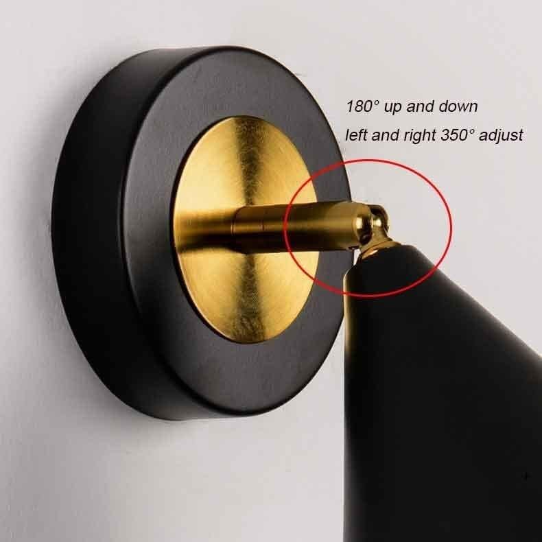 Aplique de pared LED giratorio moderno y sencillo para iluminar el tocador del baño 2
