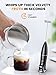 Vewaci Milk Frother Handheld, Stepless Speed Electric Milk Foamer for Coffee, Type-C Rechargeable Portable Drink Mixer for Cappuccino/Latte/Frappe/Hot Chocolate/Protein Powder/Matcha