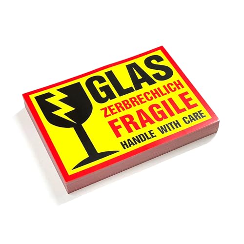 Zerbrechlich - Fragile Aufkleber VORSICHTIG BEHANDELN ZERBRECHLICH NI