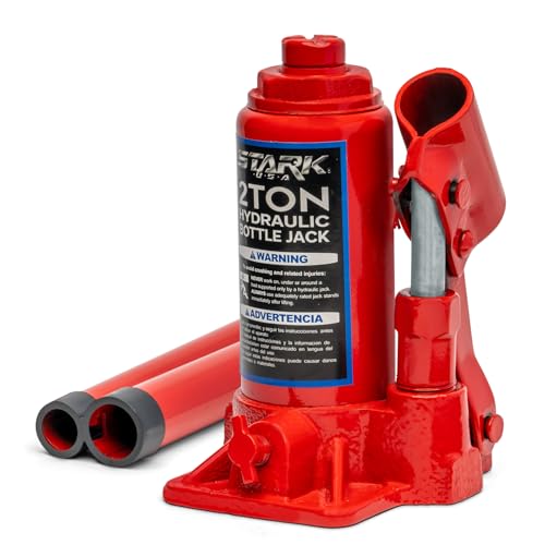 Image of XtremepowerUS 2-Ton Portable Hydraulic Bottle Jack Stand Hydraulic Jack Lift Farm RV Truck Lifting Equipment Shop Hand Pump (5,000 LBS) Capacity