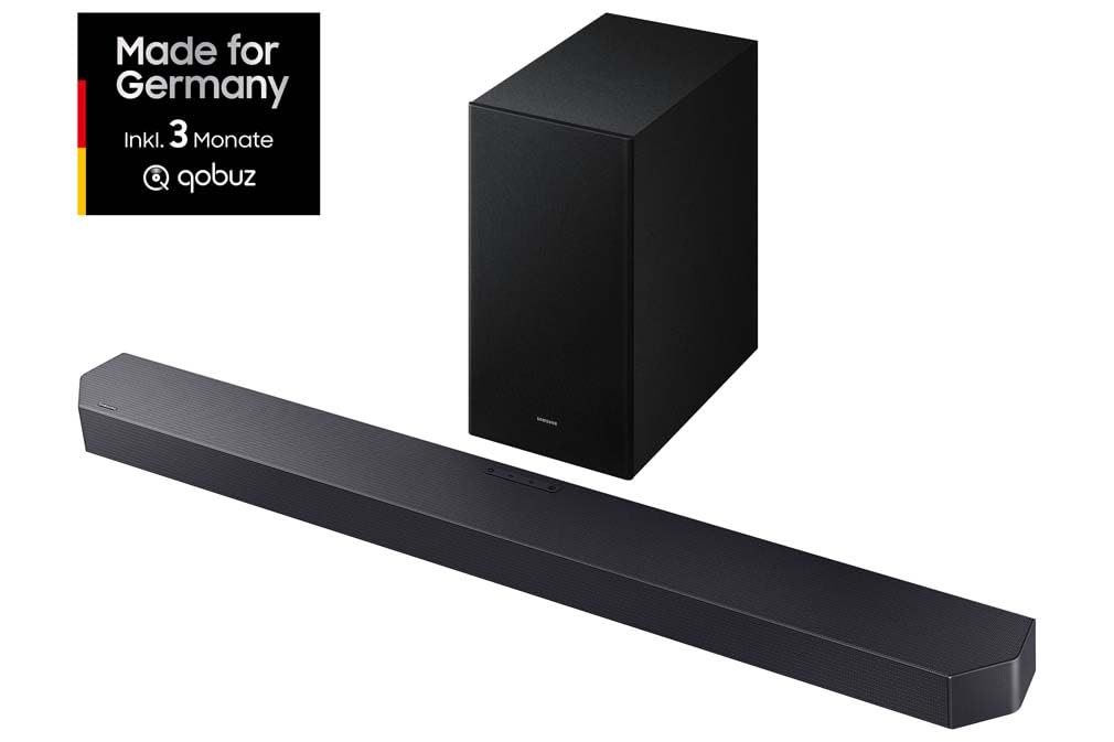 Samsung HW-Q610GF Q-Series 3.1.2-Kanal-Soundbar für Fernseher, TV-Lautsprecher mit kabellosem 6,5"-Subwoofer, Dolby Atmos und DTS:X, Q-Symphony, Game Mode Pro