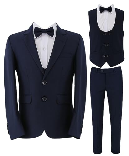 Costume de mariage garçon slim 7 pièces pour cérémonie - 6
