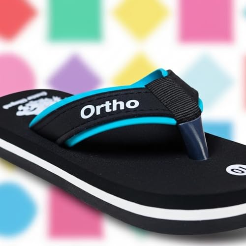 Image of Ortho Comfort Flip Flops, Multi Colour Combination, Comfortable Stylish Casual Boys Slipper | 2-10 Years. (Refer size chart in images)