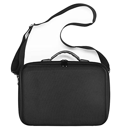 Carrying Case for Hyperice Hypervolt/Hypervolt Plus/Hypervolt 2 Pro 5 Attachment Slots Portable Hypervolt Storage Bag Waterproof Anti-Shock Hard Shell Case for Hypervolt Massage Device (Case Only)