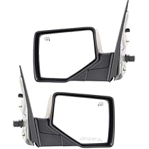 Kool Vue Driver Side Power Heated Mirror For Ford Explorer Accessories Mercury Mountaineer 2006-2010 With Puddle Lamp, Textured