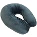 Wolf Essentials Adult Cozy Soft Microfiber Neck Pillow for Travel – Compact, Machine Washable - Perfect for Airplane, Car, or Home Use - Filled and Finished in The USA – Charcoal