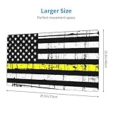 Desk Pad Protector 911 Dispatcher Thin Gold Line Flag Mousepad Office Desk Mat Non-Slip Laptop Desk Pad for Office Home (29.5" X 15.8") - Image 3