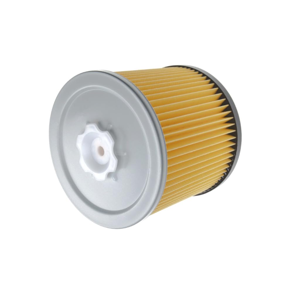 3x Trade-Shop Patronenfilter Faltenfilter inkl. Verschlusschraube kompatibel mit Bosch PAS 12-50 F, PAS 850, PAS 1000 ersetzt 2607432001 / Staubsauger