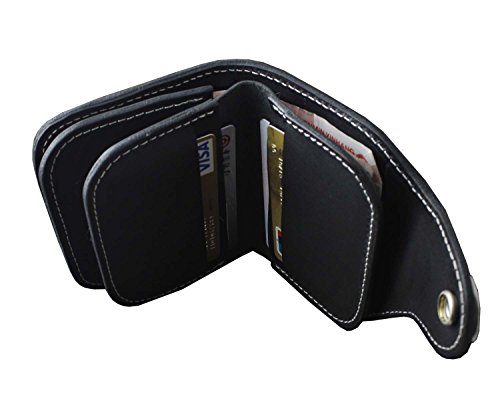 Handmade! Snake Skin Real Leather Wallet Short Vintage Biker Purse With Chain #TOP4