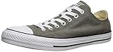 Kultige Silhouette Converse Unisex-Erwachsene Chuck Taylor All Star Washed Canvas Low Top Turnschuh, Field Surplus/weiß/schwarz, 36.5 EU