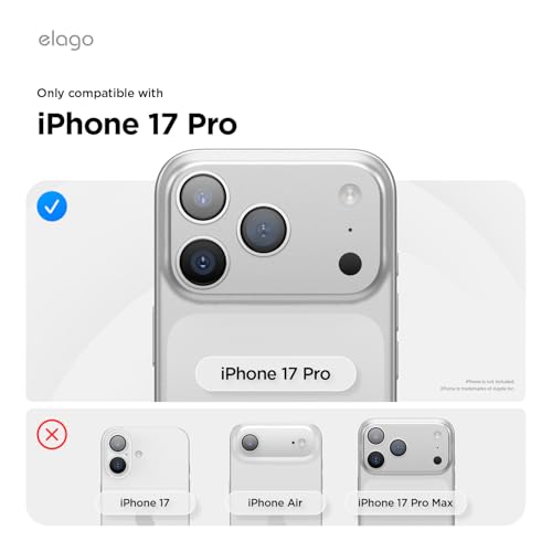 Image of elago Magnetic Leather Case for iPhone 17 Pro Black