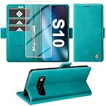Giyer – für Samsung Galaxy S10 Hülle mit Schutzfolie, Handyhülle Gal