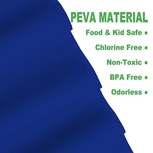 Plastic Royal Blue Tablecloths 3 Pack Disposable Table Covers 54" X 108" Dark Blue Table Cloths Peva Party Tablecovers For Parties Picnic Birthday Wedding Banquet, Fits 6 To 8 Foot Rectangle Tables #TOP1