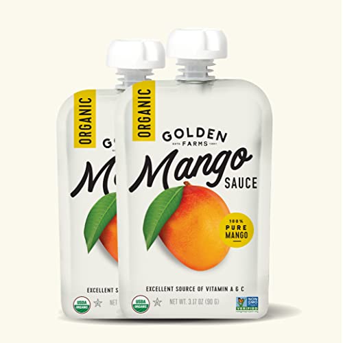 Golden Farms Mango Pouches, Single Ingredient Healthy Snacks (Pack of 12), 100% Pure Fruit, No Added Sugar, Vegan, Gluten-Free, Kosher, Organic Squeeze Pouch 3.17oz Each… - Thumbnail 7