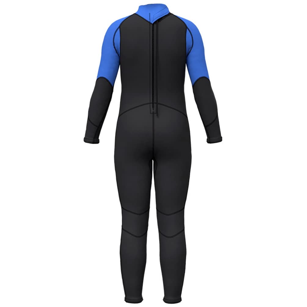 Traje de neopreno para niños de 3 mm de cuerpo completo de neopreno cálido protección solar adolescentes niños niñas cremallera trasera elástico surf snorkel natación traje de buceo