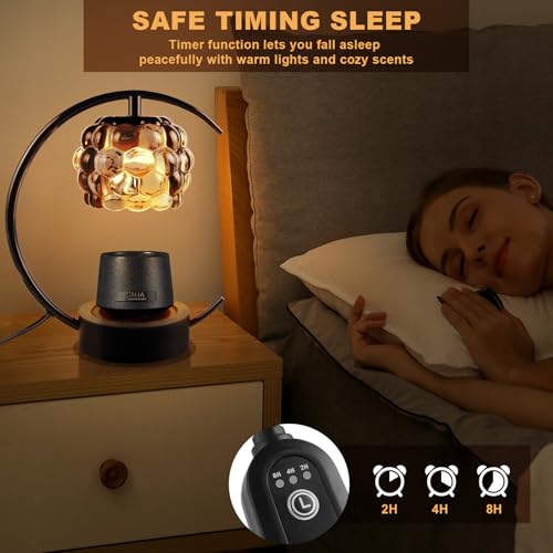 Electric Candle Warmer Lamp with Timer and Dimmer for Home Bedroom Decor