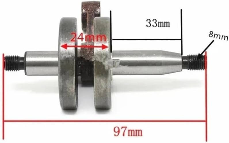 Cigüeñal HS82T Compatible con HS81T HS86R HS87T HS87R Desbrozadora de setos Piezas del Eje del cigüeñal