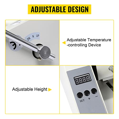 Vevor Wireless Glue Book Binding Machine A4 Manual Hot Glue Book Binder 110V With Milling Spine Rougher Binding Machine For Paper Books Albums Notebook,White #TOP2