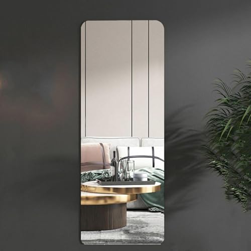 Xalteafe Espejos De Dormitorio AcríLico,Espejos Recibidores AcríLico,Espejos Adhesivos De Pared,Espejos AcríLicos Irrompibles para Maquillaje,Espejo Cuerpo Entero Pared AcríLico