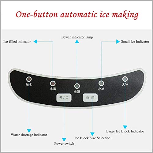 Máquina eléctrica portátil de hielo de 12 kg con tanque de 2.2 L miniatura 5
