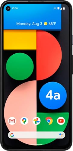 Image of Google Pixel 4a 5G (Just Black, 6GB RAM, 128GB Storage)