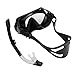 Tnfeeon Snorkel Goggle Tube Set Adult Adjustable Diving Set Portable Sealing Tube HD Glass Ergonomic Design for Snorkeling (Black)