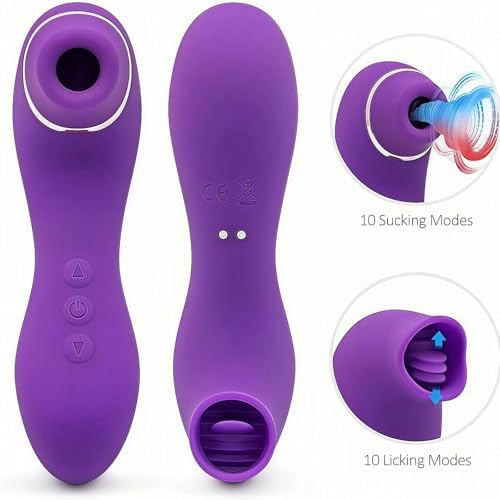 Sex Relaxing Rose Toy Washable Rechargeable Licking Adult Toy for Women, Portable Quiet Cordless USB Fast Charge Pleasure 10 Speeds TWO Dual Motor,Electric Female Toys — view 6