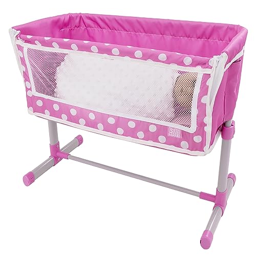 Dolly Tots Beside Me Bedside Pink Cot, Petit - Image 4