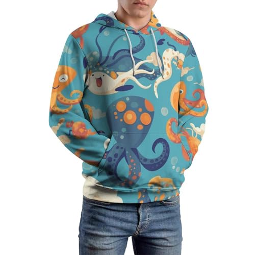 Sweat à capuche pieuvre unisexe taille S - 6