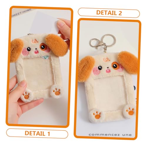 Funda de peluche para tarjetas: ideal para colgar en la mochila escolar 3