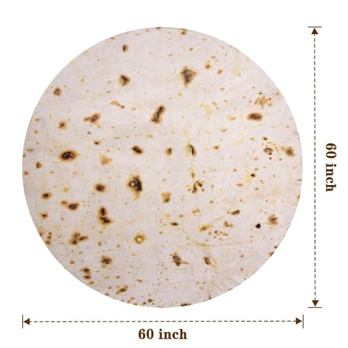 mermaker Burritos Tortilla-Wendeüberwurfdecke 2.0, ca. 152 cm, für Erwachsene und Kinder, riesige, lustige… – Ansicht 6