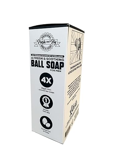 Fresh and Fly Ball Soap for Men, Gentle and Cleansing Natural Soap Bar- Infused with Tea Tree Oil, Coconut Oil, Shea Butter - Image 2