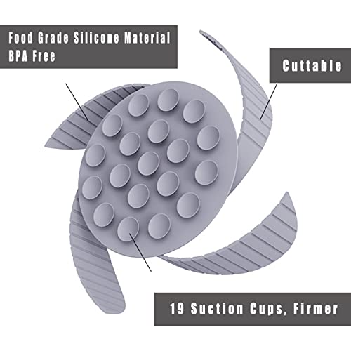 Slow Feeder Dog Bowls, Dog Slow Feeder Bowl, Slow Feeder, Cuttable Dog Slow Feeder With Suctions, Slow Eating Feeder Insert For Large And Medium Small Breed Dogs, Anti-Gulping Dog Slow Feeder (Grey) #TOP3