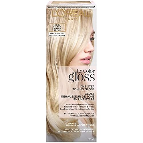 L’Oreal Paris Le Color One Step Hair Toning Gloss, Cool Blonde, 4 Ounce