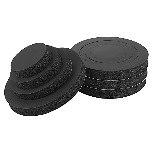 X Autohaux 4 Pcs Speaker Fast Rings 6" 6.5" 6.75 Inch Car Speaker Foam Baffles Enhancer System Sponge Car Horns Sponge Bass Blocker Kit For 6" To 6.75" Speakers #TOP3
