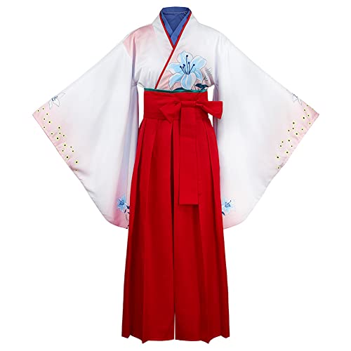 Kimono Hakama homme à imprimé floral traditionnel yukata japonais avec ceinture obi pour cosplay