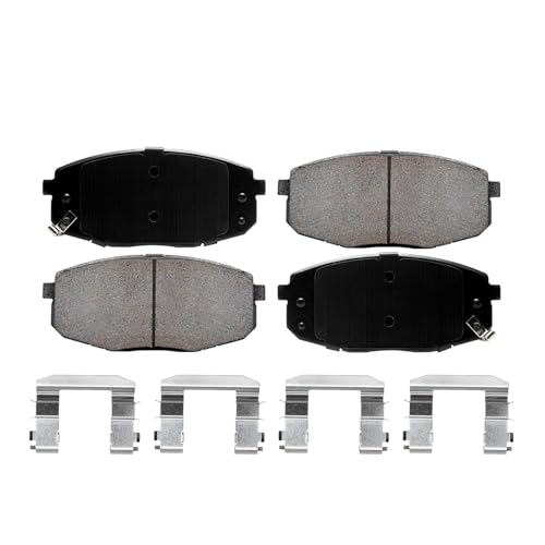 Image of Detroit Axle - Front Brake Kit for 2014 2015 2016 Kia Soul | Disc Brake Rotors Ceramic Brakes Pads Replacement