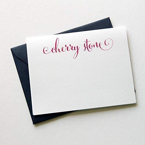 printed note cards and envelopes