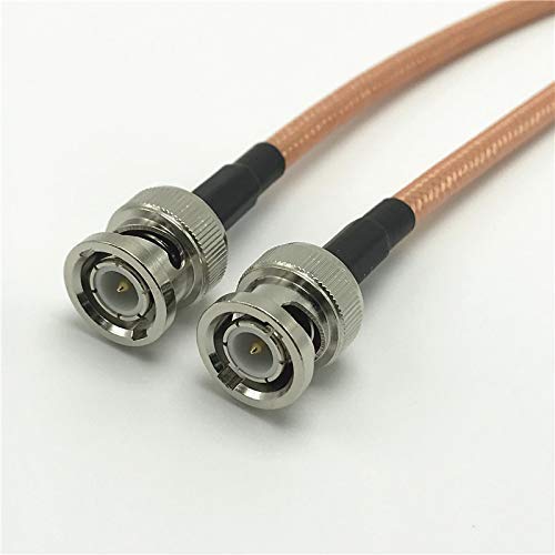 Saide Electronics RF coaxial Coax Cable Assembly BNC Male to Male Straight 1meter with RG142 Cable