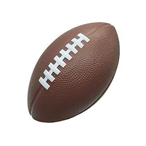 LMC Products Foam Football – 7.25″ Easy Grip Small Football for Kids – Kids Football Youth Size – Quality Soft Foam Toddler Footballs (Brown)