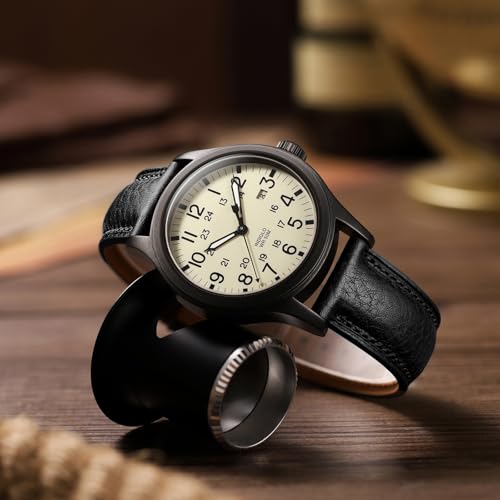 Image of Getalia Italian leather Watch Band Tuscany Natural Vegetable-Tanned Full Grain Genuine Leather,18mm 19mm 20mm 21mm 22mm Quick Release Replacement Watch Straps for Men and Women Thick and Soft