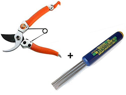 Preisvergleich Produktbild GARTENPAUL Set: Fugen Ups Fugenkratzer Bypass Gartenschere 'Lady'