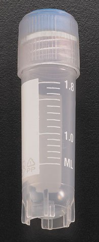 T310-2A Sterile 2ml Cryovial with Silicone Washer Seal and External Threads (Pack of 100)