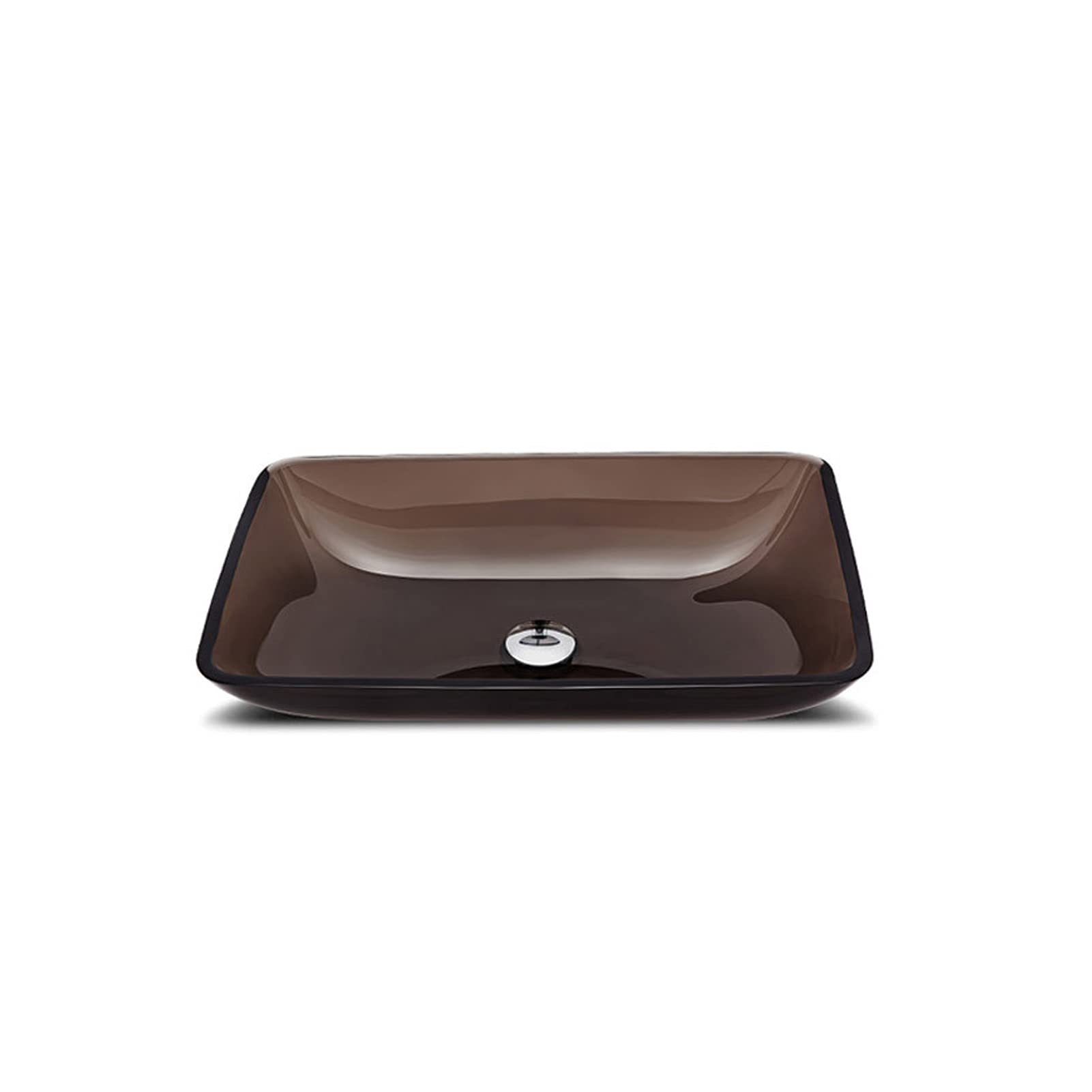 Fregadero De Vidrio De Lavado De Vidrio De Baño, Lavabo De Vidrio Conjunto De Lavabo De Baño, sobre Fondo De Contador,Brown c 3 pcs Set