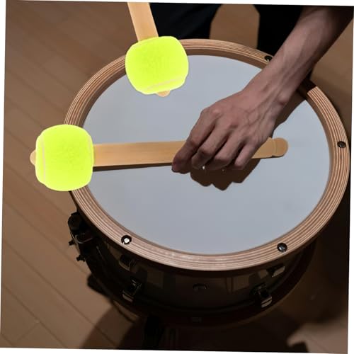 Baqueta de percusión para principiantes con mango de madera para presentaciones de bandas escolares, sonido resonante profundo, accesorio musical duradero y confiable miniatura 4